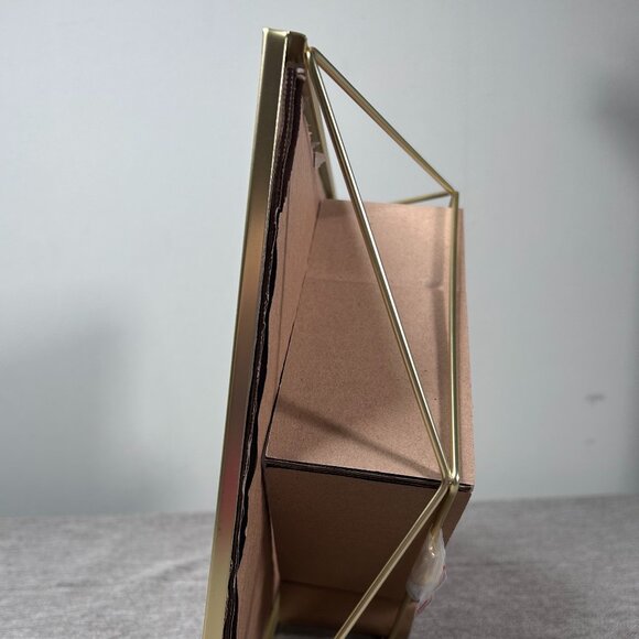 UMBRA Prisma Brass Photo Display 8" x 10" Picture Frame Holder New OPEN BOX - Picture 7 of 10